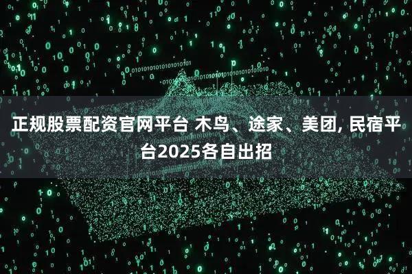 正规股票配资官网平台 木鸟、途家、美团, 民宿平台2025各自出招